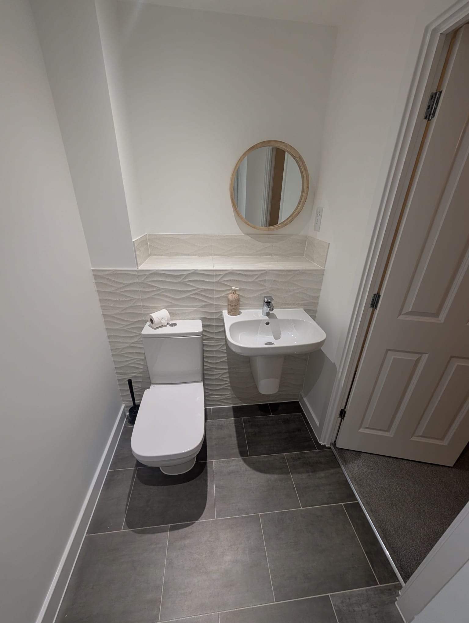 Wave pattern splashback Norwich