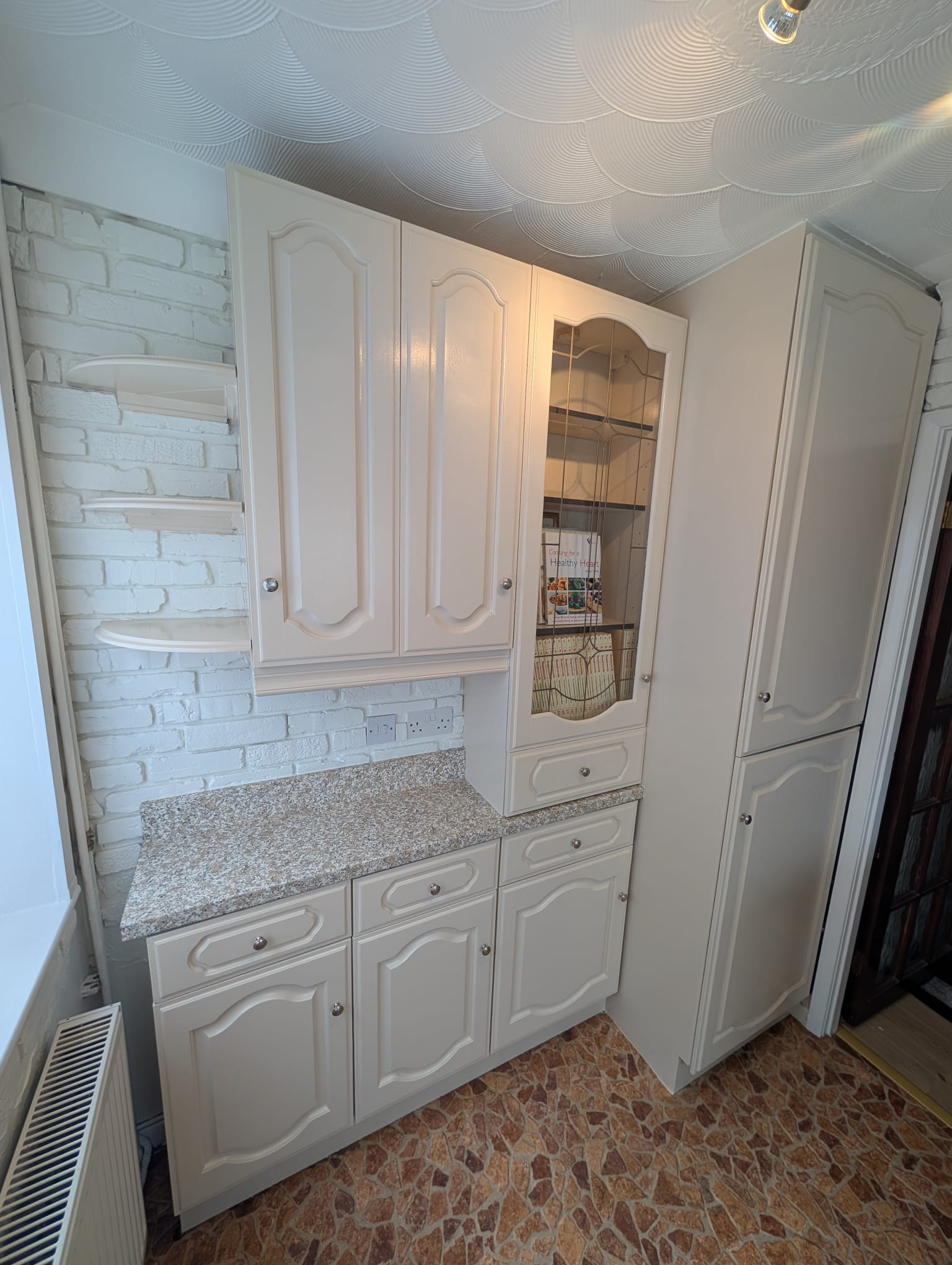 Painted cream cabinets granite worktop Norwich
