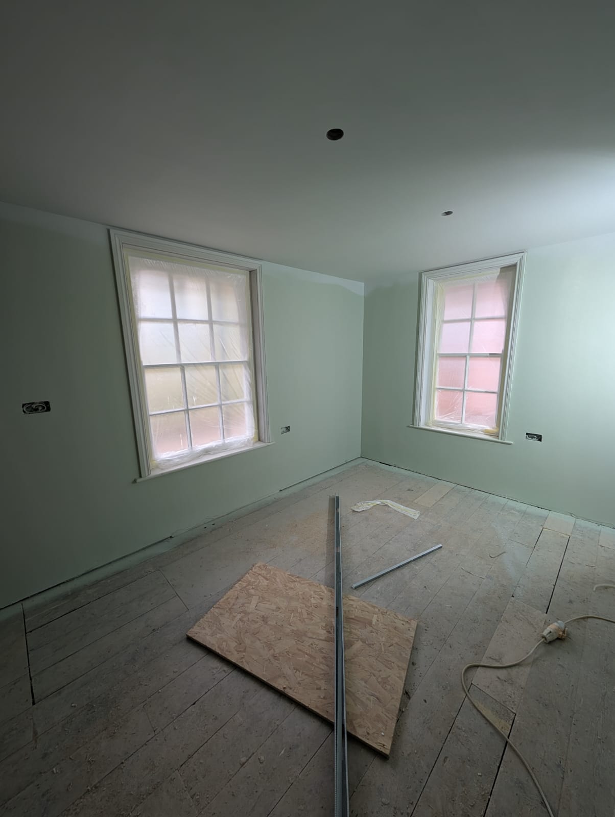 Interior painting light green Norwich