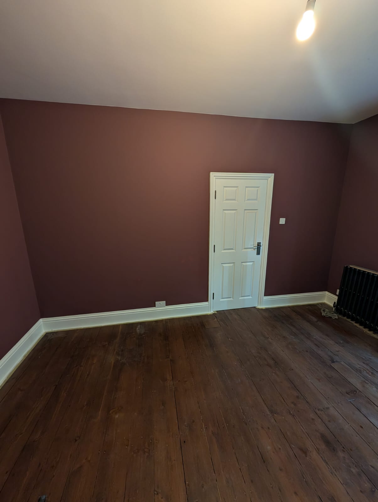 Deep burgundy interior painting Norwich