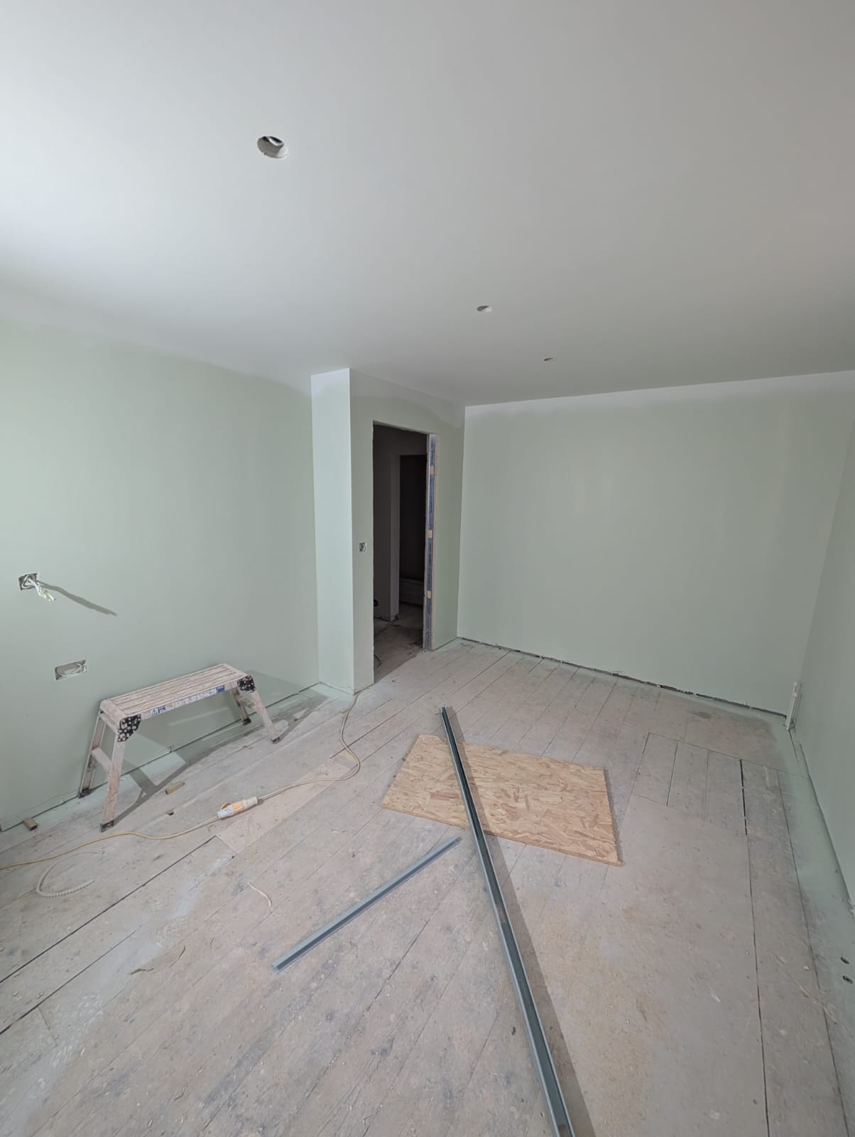 Freshly plastered room Norwich